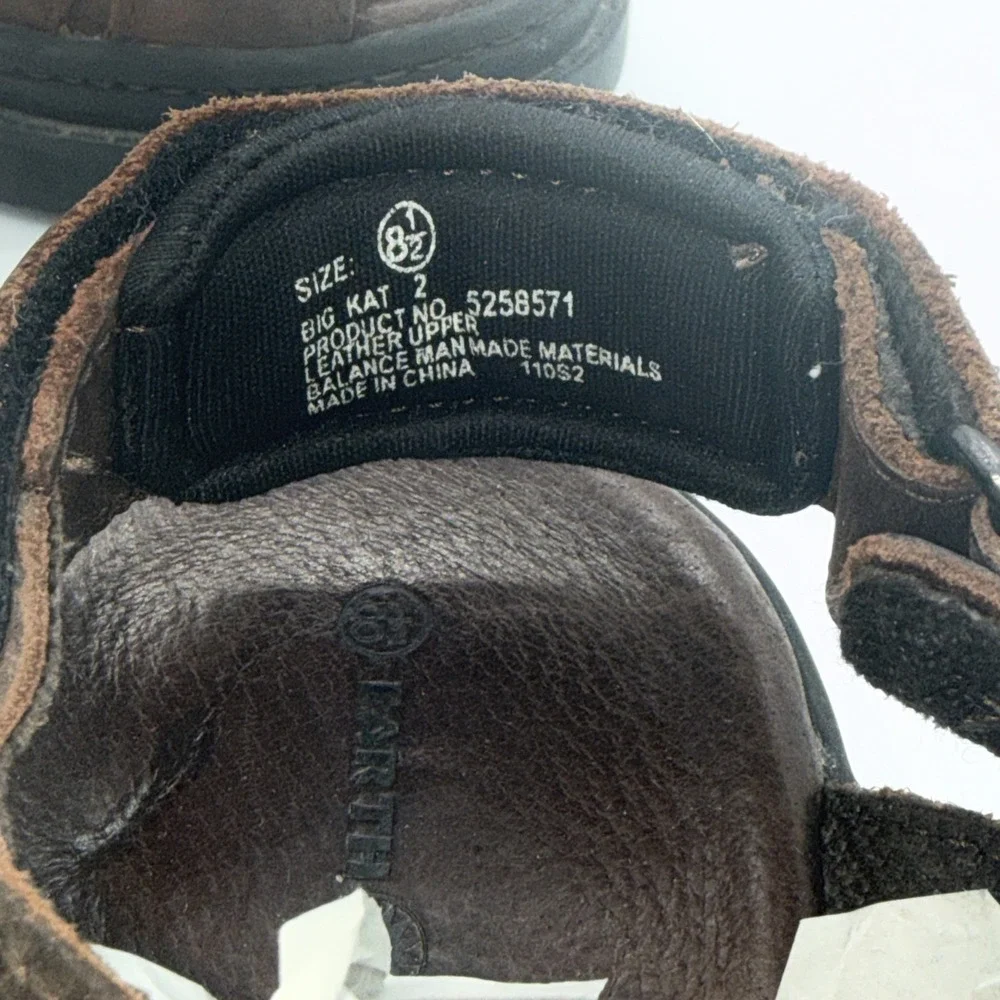 Earth Shoe Sandals Mens 8.5 Brown Leather Nantucket Hiking Camping Outdoor